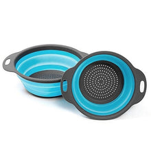 Load image into Gallery viewer, Square Foldable Drain Basket Plastic Fruit Basket Filter Basket Multi-function Washing Dish Telescopic Basket

