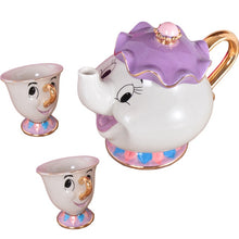Load image into Gallery viewer, Cartoon Beauty And The Beast Tea Set Mrs Potts Chip Cup Set Sugar Bowl Mug [ 1 Pot + 5 Cups ] Valentine's Day Gift
