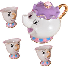 Load image into Gallery viewer, Cartoon Beauty And The Beast Tea Set Mrs Potts Chip Cup Set Sugar Bowl Mug [ 1 Pot + 5 Cups ] Valentine's Day Gift
