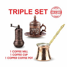 Load image into Gallery viewer, Pepper Salt Grinder Coffee Spice Grinder Mill pepper pepper mill 4.3 "antique copper Hand grinder gift-quick piece 1 Pcs Dallah
